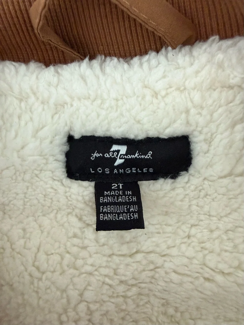 7 For All Mankind Sherpa Lined Puffer Vest 2T
